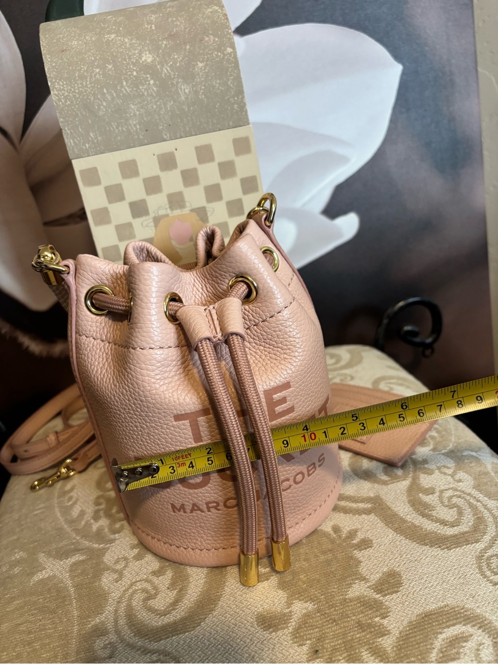 Marc Jacobs Mini Bucket Bag and Card Case in Blush Pink - Picture 9 of 10